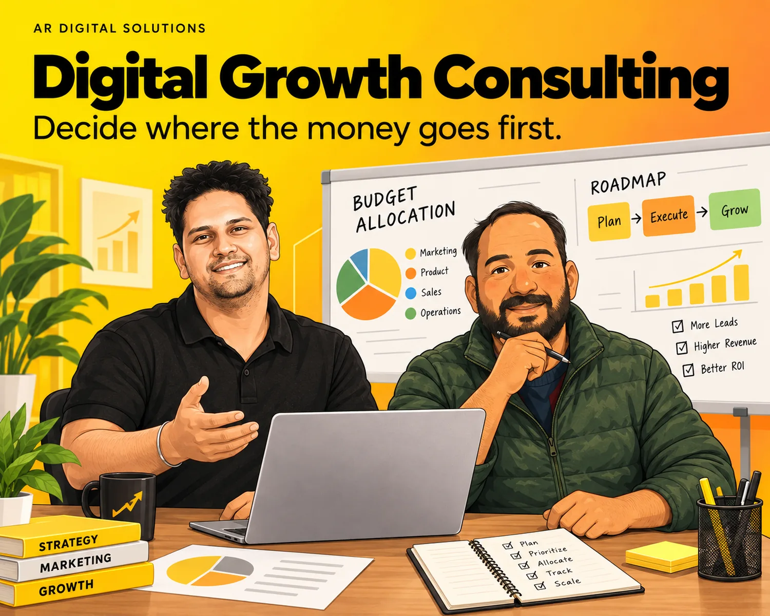 Consulting: Decide where the money goes first.