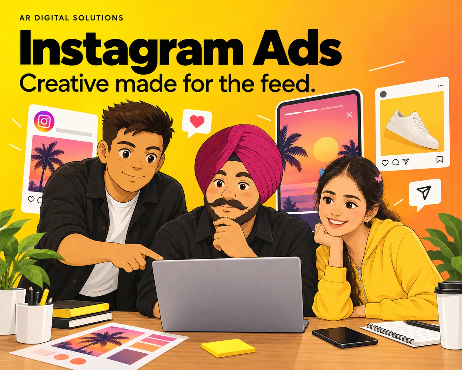 Digital marketing: Creative made for the feed.