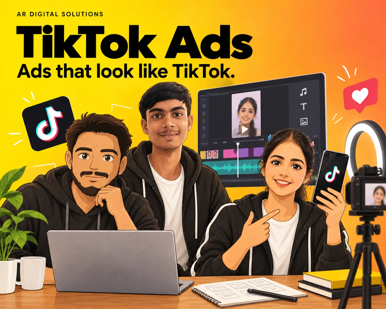 Digital marketing: Ads that look like TikTok.