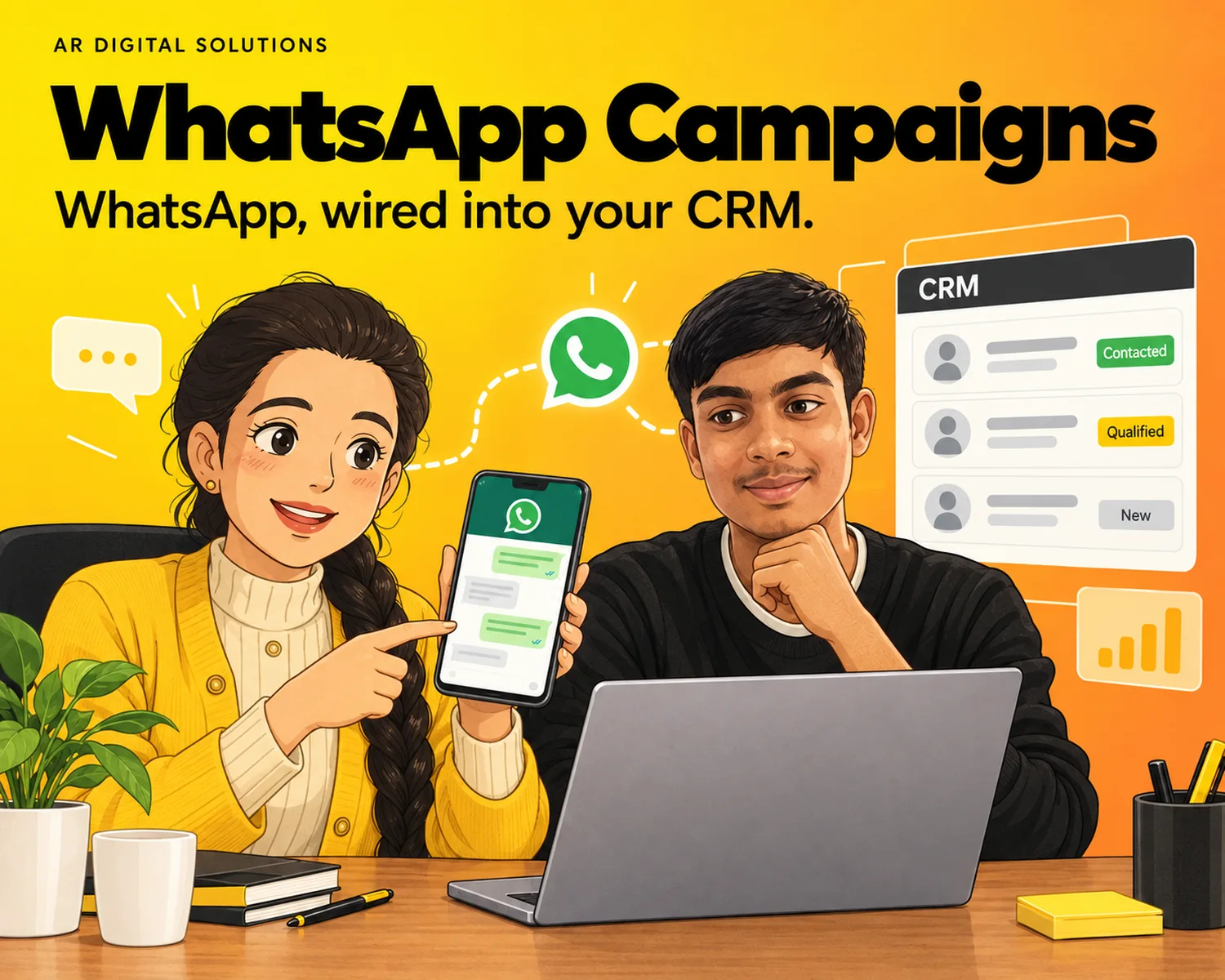 Digital marketing: WhatsApp, wired into your CRM.