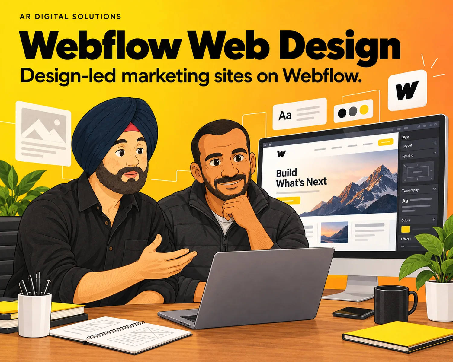 Website design: Design-led marketing sites on Webflow.