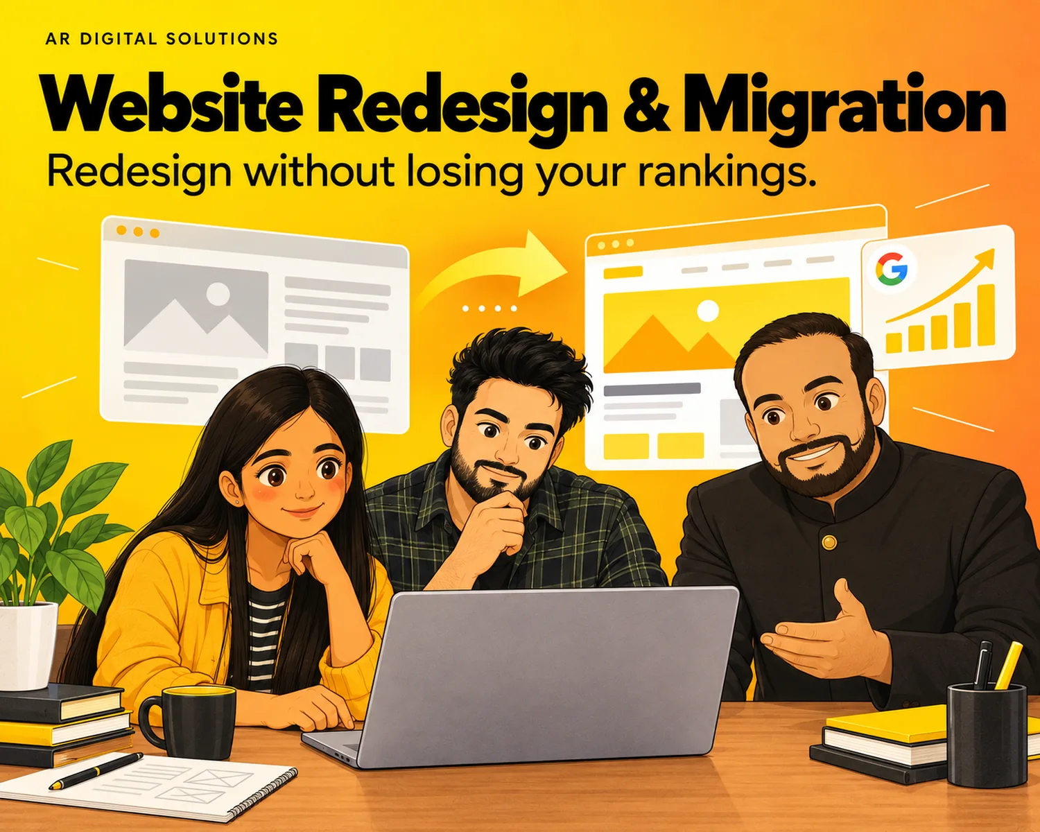 Website design: Redesign without losing your rankings.