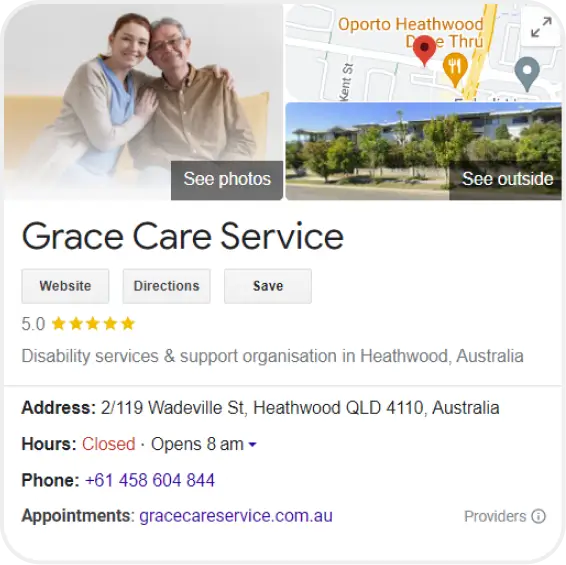 Grace Care Service GMB Profile