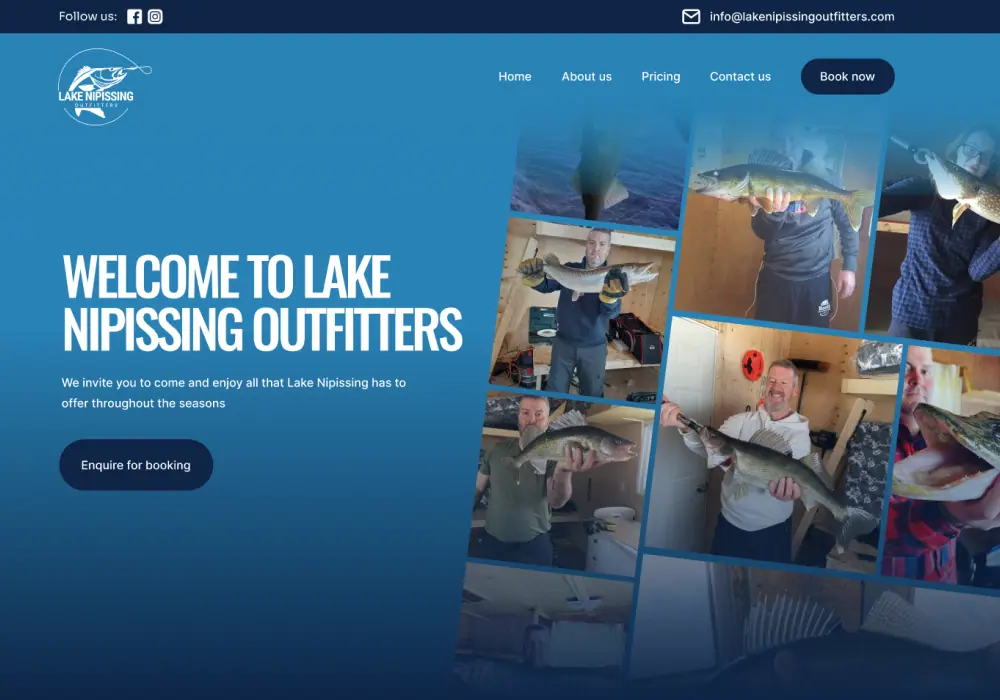 lake nipissing website design
